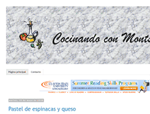 Tablet Screenshot of cocinandoconmontse.com